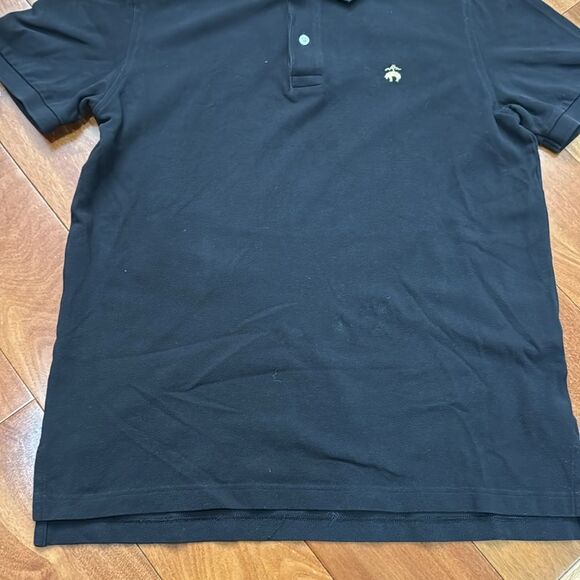 Brooks Brothers 1818 Mens Large Black Short Sleeve Polo Shirt size L - Picture 4 of 8